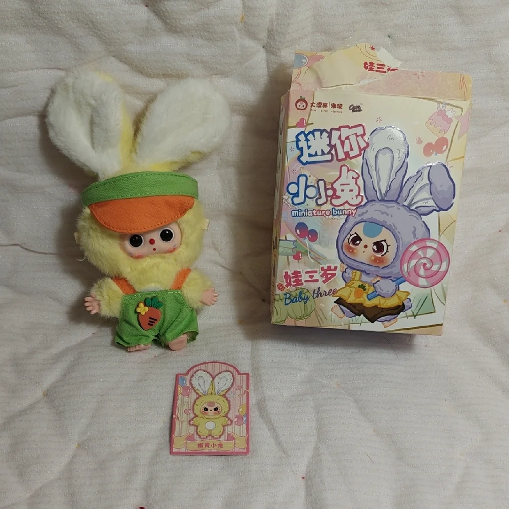 Cureplanta Baby Three Mini Yellow Bunny Rabbit - Picture 1 of 9